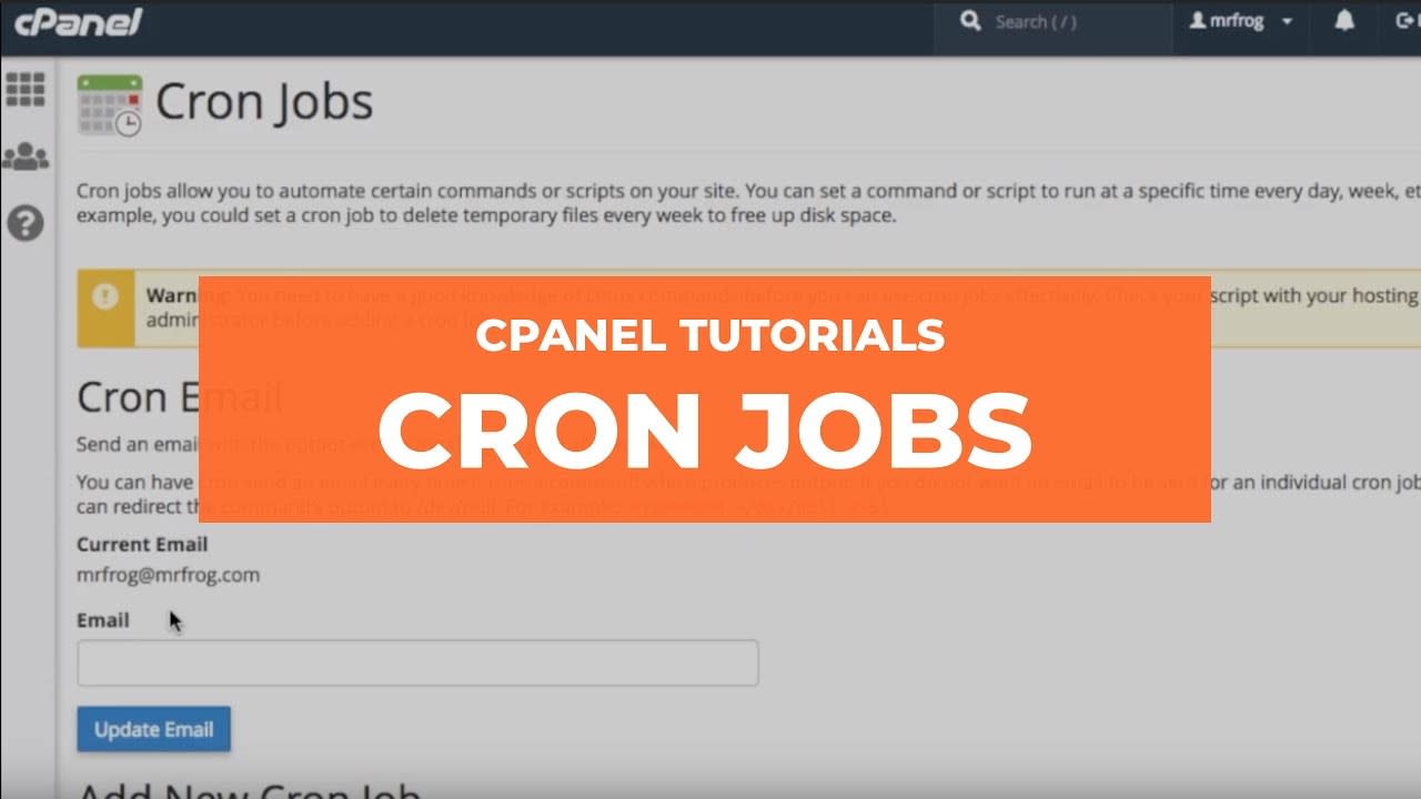Si të konfiguroni Cron Job në cPanel