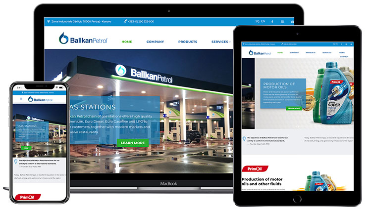 Ballkan Petrol Website