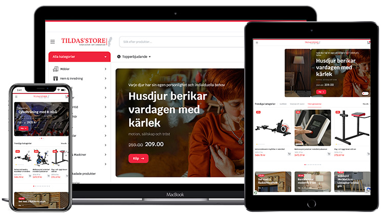 Tildasstore Sweeden Website