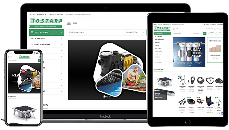 Tostarp Store Sweeden Website